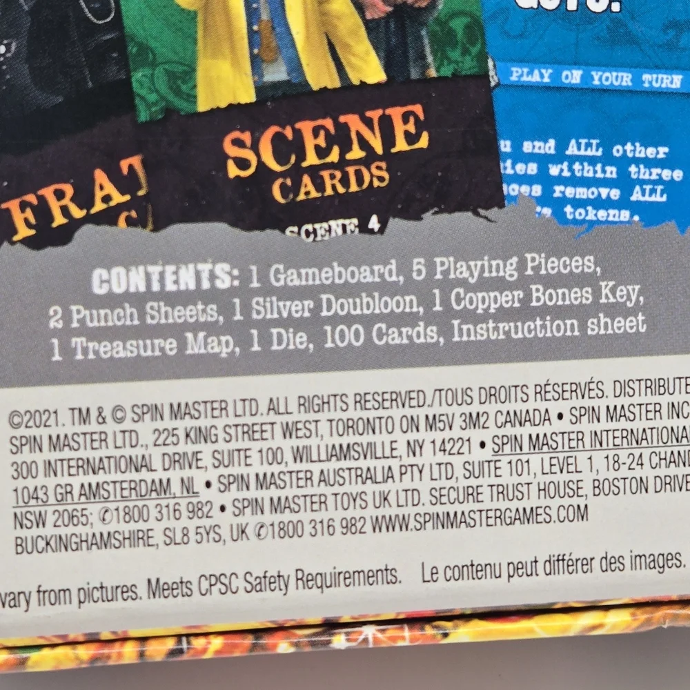 The Goonies Board Game Spin Master 2021 COMPLETE (2-4 Players 10+)